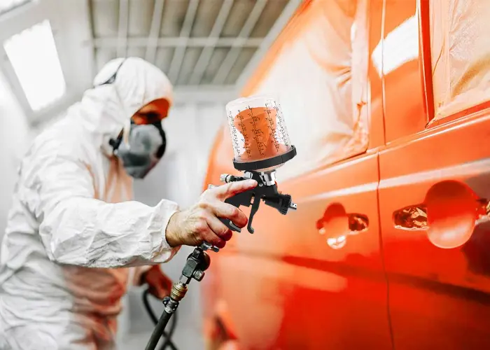 Come installare una tazza di pistola spray usa e getta